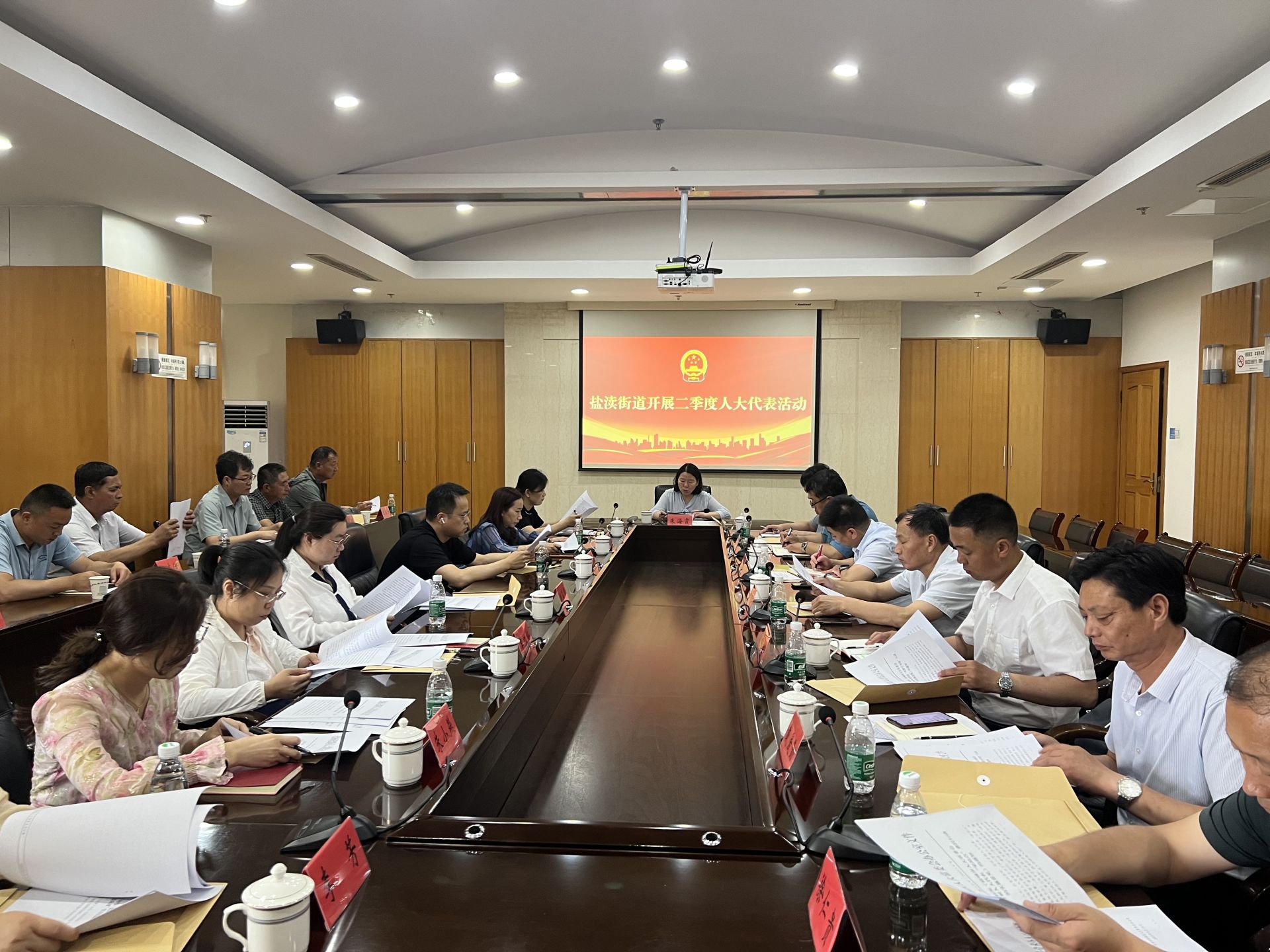 江苏盐城盐都区盐渎街道组织人大代表集中学习和视察